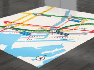 East Harbour transit map