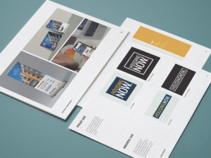 Housing Now brand guidelines sheet